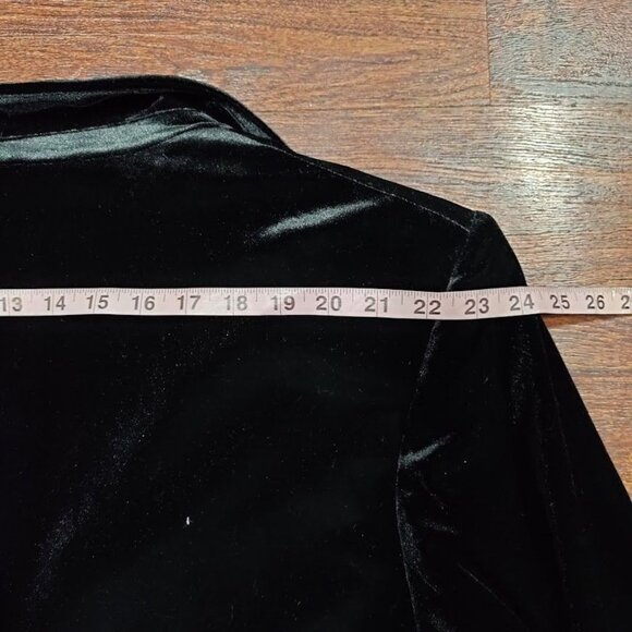 NWT Calvin Klein Womens Black Casual Velvet Blazer Size 24W - Picture 15 of 15